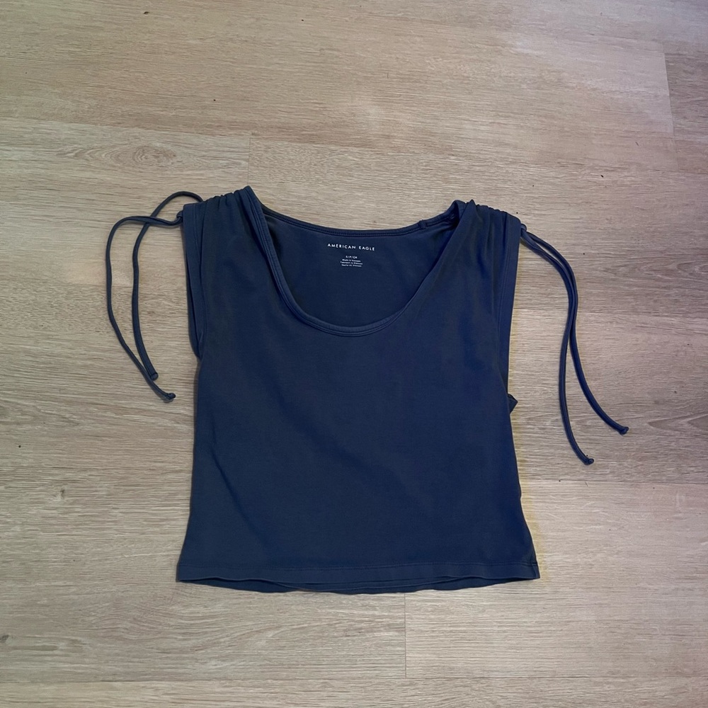 Blue Sleeveless Top